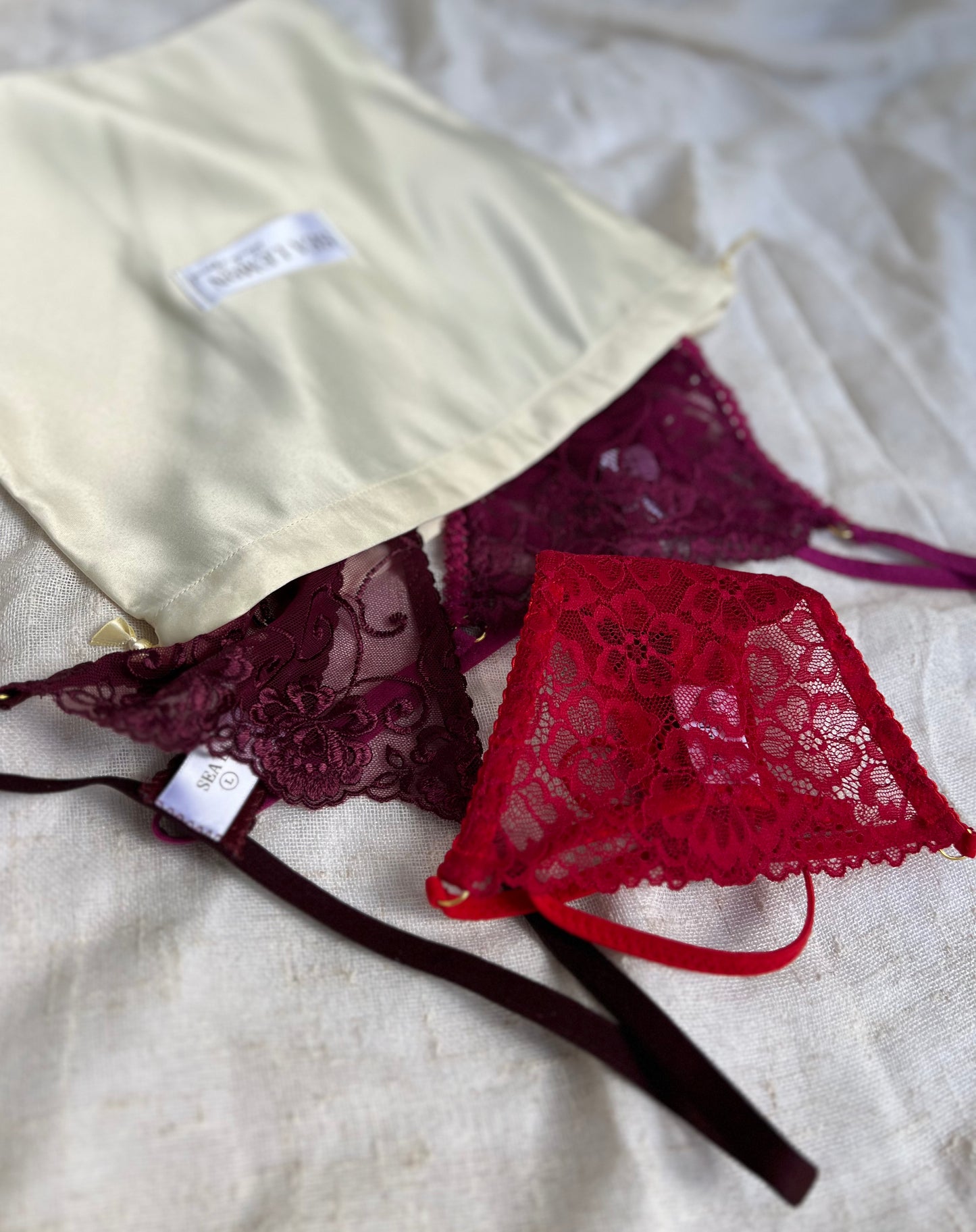 Panty Party Lace G-String Set (4–6 Pack) | Handmade Lingerie