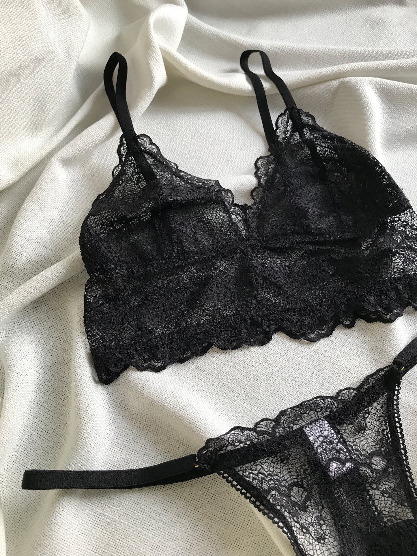 Poppy Triangle Lace Bralette