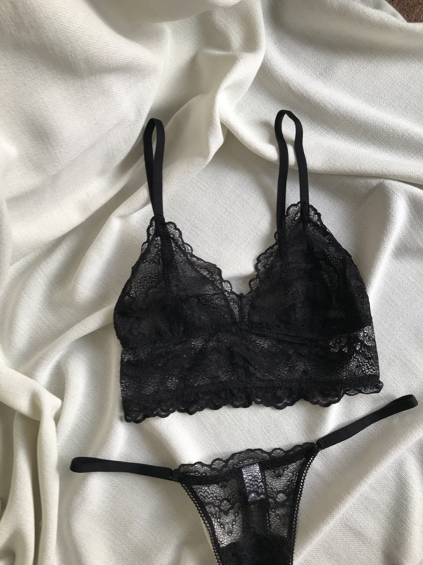Poppy Triangle Lace Bralette